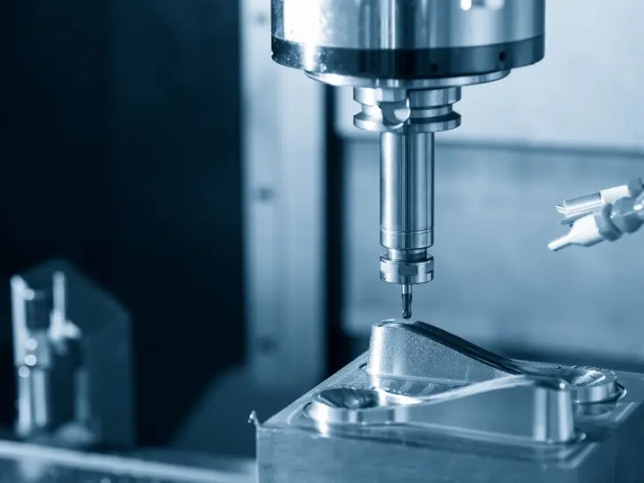 精密な切削加工工程のビジュアル